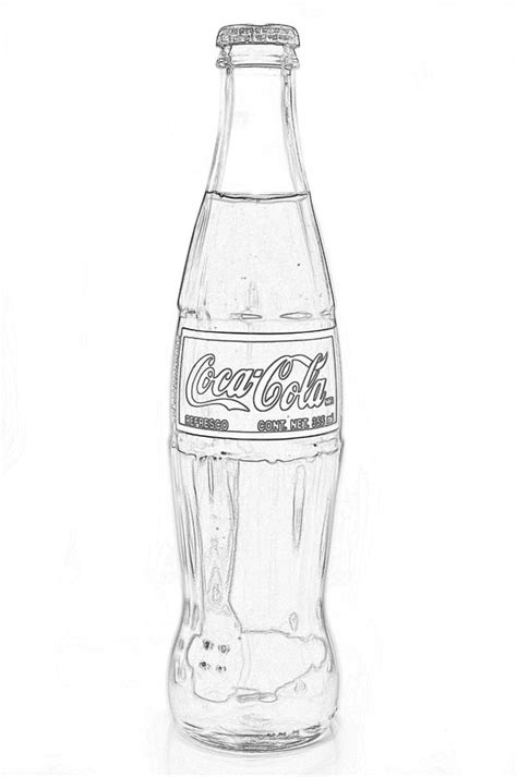 Coca Cola Black Outline On White Photograph By Terry Deluco Fine Art