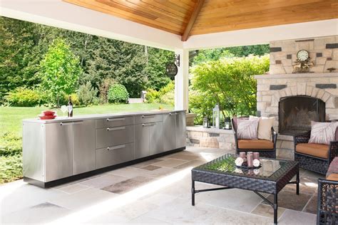 Newage Outdoor Kitchen 3 Pc Cabinet Set In Stainless Steel 66002