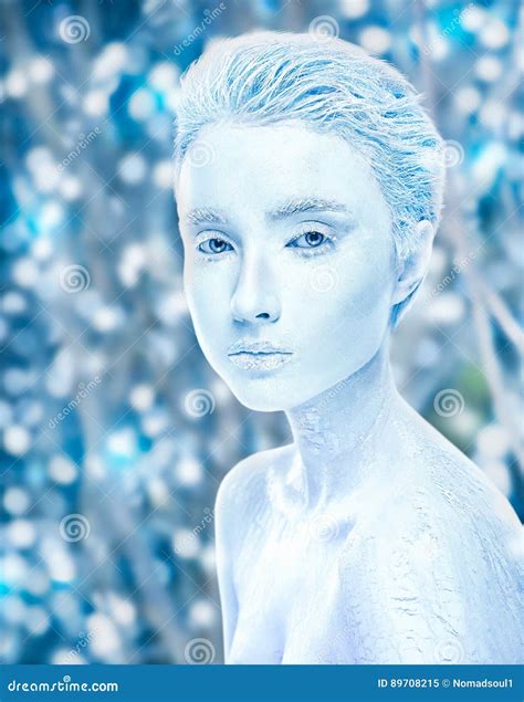 Attractive Naked Covered Ice Woman Cold Effect Photos Free And Royalty