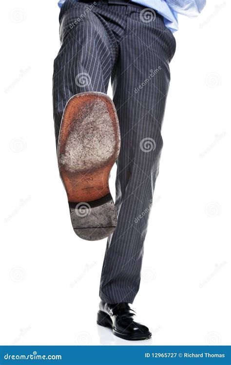Stepped On Stock Image Image Of Foot Leather Sacked 12965727