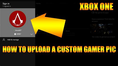 Upload Custom Xbox One Gamerpic For Profile And Clubs Xbox