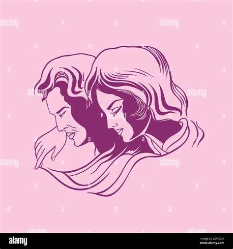 Silhouette Couple In Love Stock Vector Image And Art Alamy