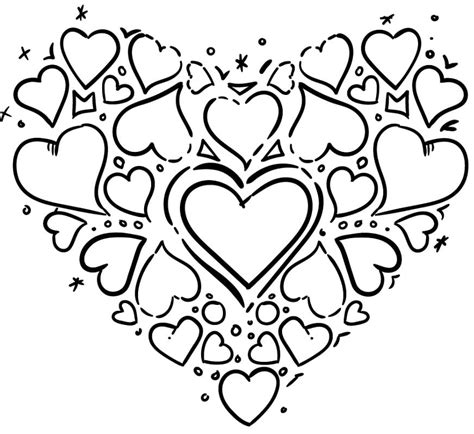 Best Heart Coloring Pages For Kids And Adults Clip Art Library