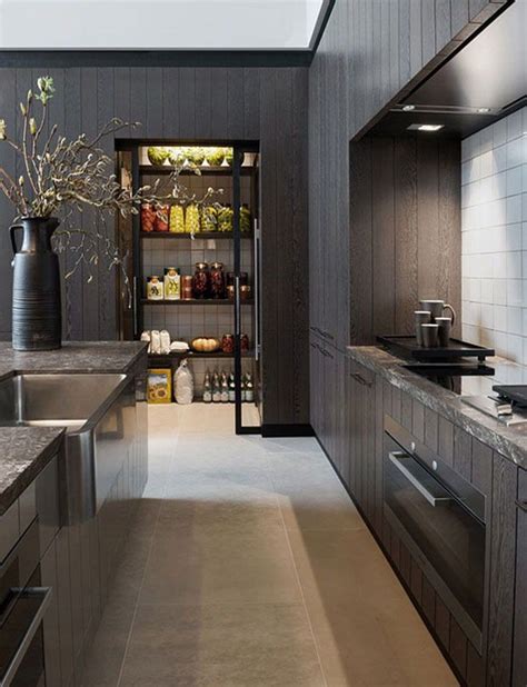 30 Dark And Moody Kitchens That Are Totally Dreamy Modern Kitchen