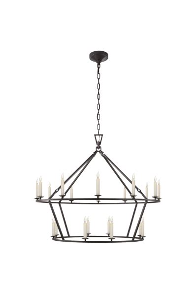 Darlana Large Two-Tiered Ring Chandelier | Tiered ring, Ring chandelier, Chandelier
