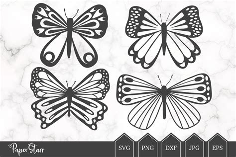 Butterfly SVG, Butterfly Cut File, Cut File Bundle (540236) | Cut Files