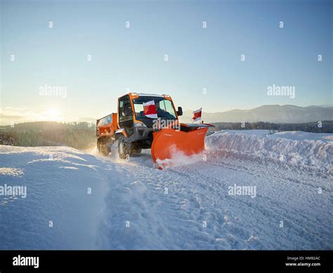 Snow Plow Snow Removal Winter Road Maintenance Inntal Tyrol