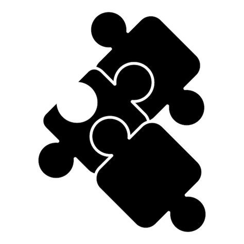 Puzzle Logo Icône Vector Illustration Modèle De Conception Vecteur