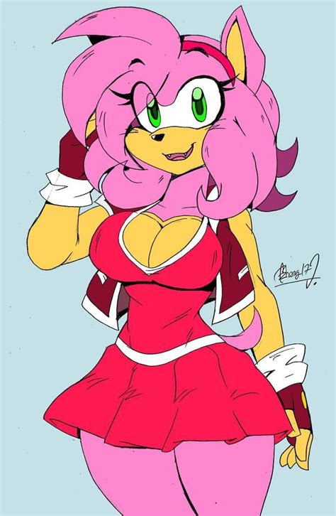 Pin By Ashley On Sonic Fan Characters In 2021 Amy Rose Rose Sketch