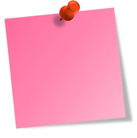 Pink Transparent Post It Png Clip Art Library