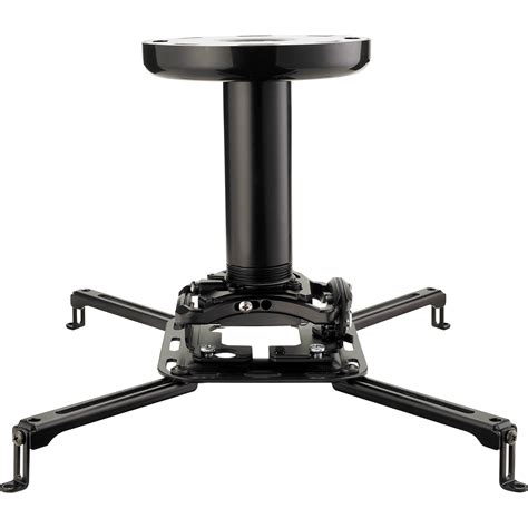 If you can go to 1/2 or thicker plywood, then just cut to size, paint to match ceiling, then mount to studs and hang projector from that. SANUS VisionMount Projector Mount (Projectors up to 35 lb)