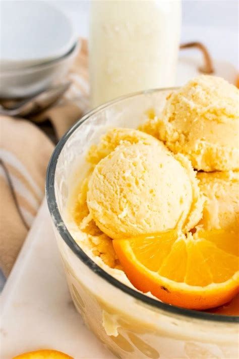 Homemade Orange Creamsicle Ice Cream No Sugar Paleo Dairy Free