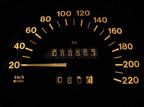 Speed Indicator Stock Photo Image Of Miles Driving Black 2826678