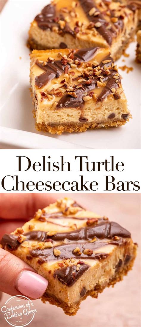 Turtle Cheesecake Bars Recipe In 2022 Turtle Cheesecake Bars