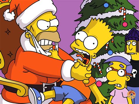 Im Genes De Feliz Navidad De Los Simpsons Fotos Imagenes Y Carteles