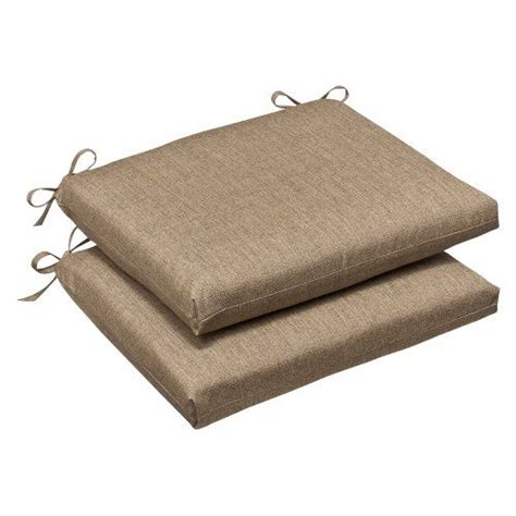 Pillow Perfect Indooroutdoor Tan Textured Solid Sunbrella Seat Cushion