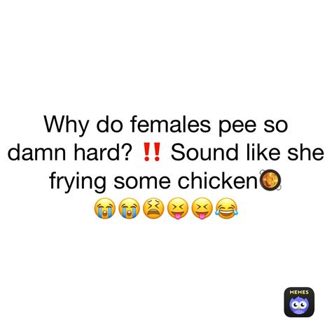 Why Do Females Pee So Damn Hard ‼️ Sound Like She Frying Some Chicken🥘