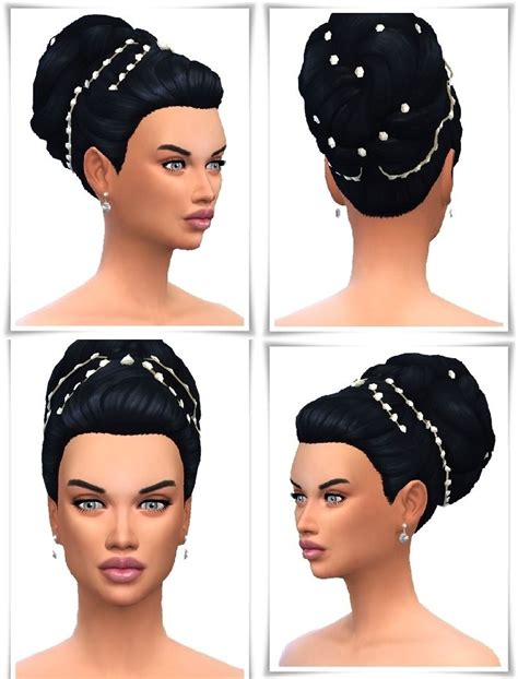 6 Weddinghairstyles Sims 4 Sims Hair Sims 4 Custom Content