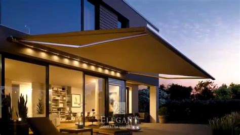 Elegant Awnings With Lights Youtube