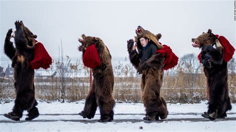 Dark Strange Nights With Romanias Bear Dancers Cnn Travel