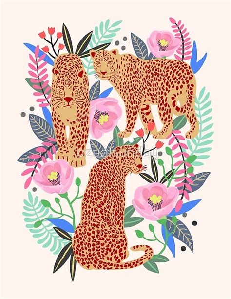 Leopard Idea Leopard Print Animal Print Flower Print Photographic