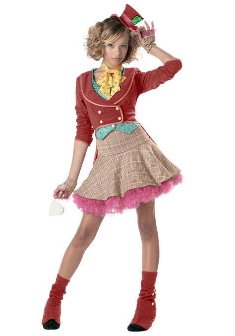 Girls Mad Hatter Purple Teen Halloween Costume Ebay