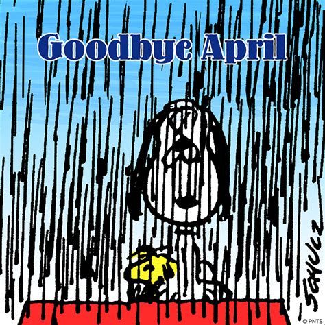 Snoopy Goodbye April Snoopy Pictures Snoopy Comics Snoopy