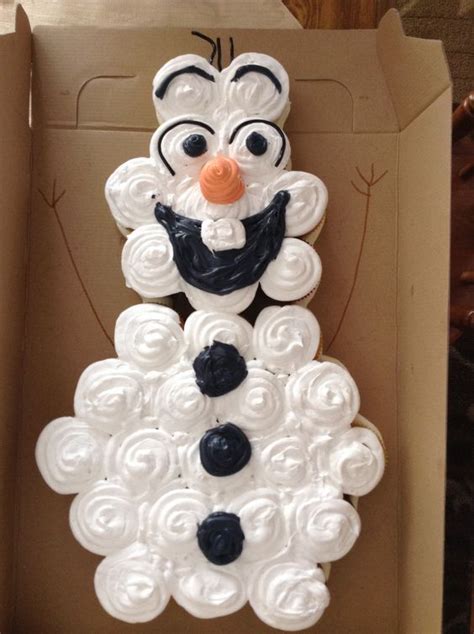 Disney Frozen Olaf Cupcake Cake Best Birthday Pull Apart Cupcake Cakes