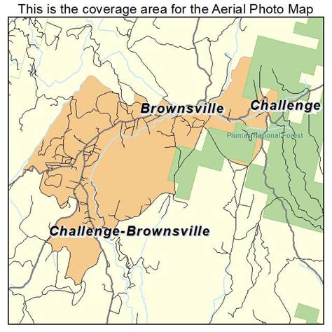 Aerial Photography Map Of Challenge Brownsville Ca California