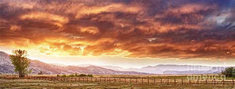 Epic Colorado Country Sunset Landscape Panorama Photograph By James Bo