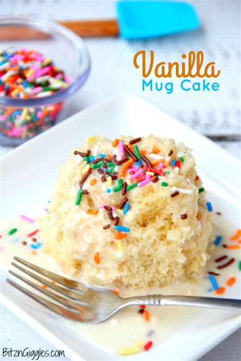 See more ideas about vanilla mug cakes, mug cake microwave, mug recipes. Easy Vanilla Mug Cake - Bitz & Giggles
