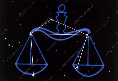 Artwork Of The Zodiacal Constellation Libra Stock Image R550 0310 Science Photo Library