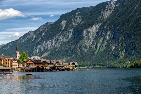 Hallstatt Austria Mountain Village In The Austrian Alps Stock Image