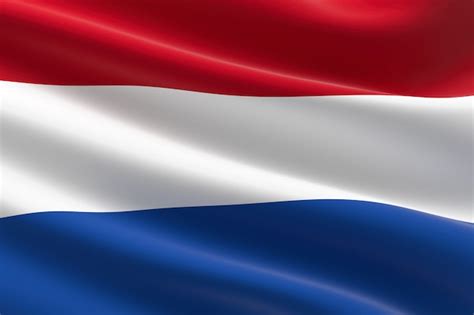 Premium Photo Flag Of Netherlands 3d Illustration Of The Dutch Flag Waving