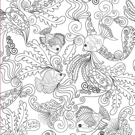 Adult Coloring Ocean Coloring Pages