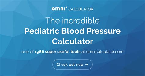 Pediatric Blood Pressure Calculator