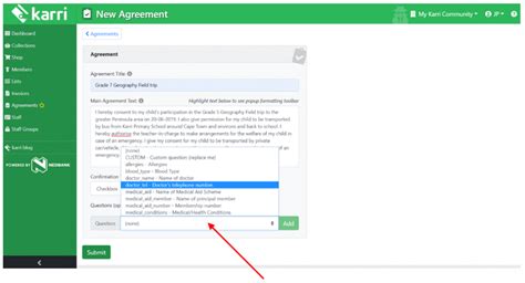New Feature Alert Agreements Indemnity Forms Permission Slips