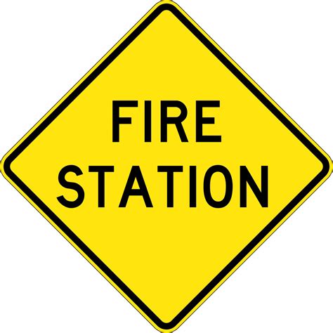 Fire Station Road Signs Uss