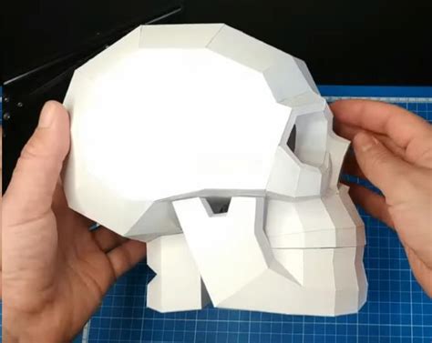 Halloween Special Skull Papercraft Video Tutorial With Templates By
