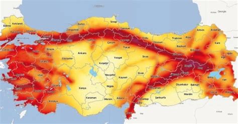 Türkiye fay hattı haritası Ege İzmir fay hattı haritası Deprem riski