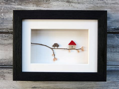 Pebble & Sea Glass Art Couples 1st Home by Maine Artist M. Mcguinness ...