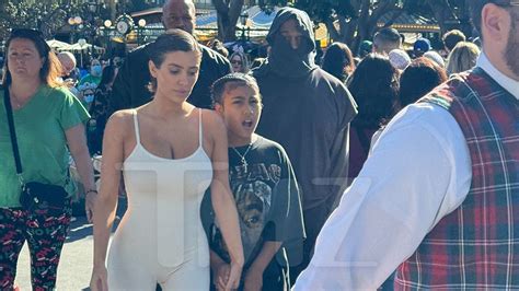 Kanye West Hits Up Disneyland With Wife Bianca Censori Daughter North West