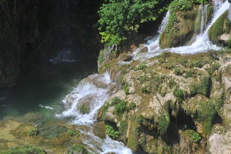Breathtaking Waterfalls Panorama In Plitvice Lakes National Park