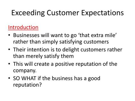 Ppt Exceeding Customer Expectations Powerpoint Presentation Id2790101