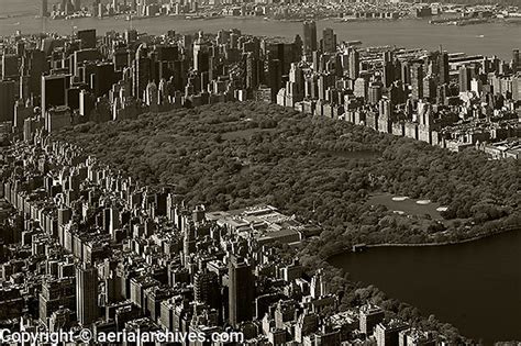 Aerial Photograph Upper West Side Harlem Central Park Manhattan New