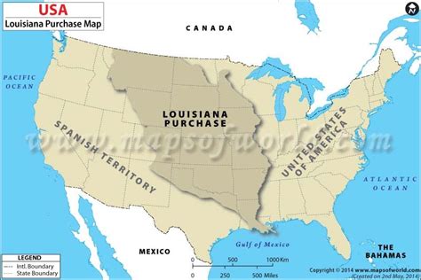 The Louisiana Purchase Map Of Louisiana Purchase