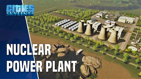 Nuclear Power Plant In Cities Skylines Vanilla Ideas Ps4 Youtube