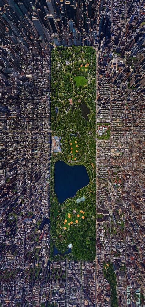 New York City And Her Central Park From Above Nyc Central Park View