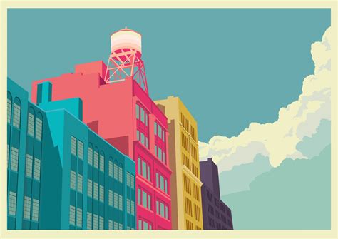 colourful new york city illustrations by remko heemskerk fubiz media