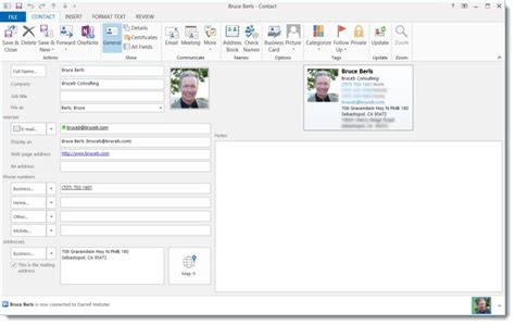 Choose a method that's convenient for you and your recipient: How To View Contact Cards In Outlook 2013 | Bruceb News